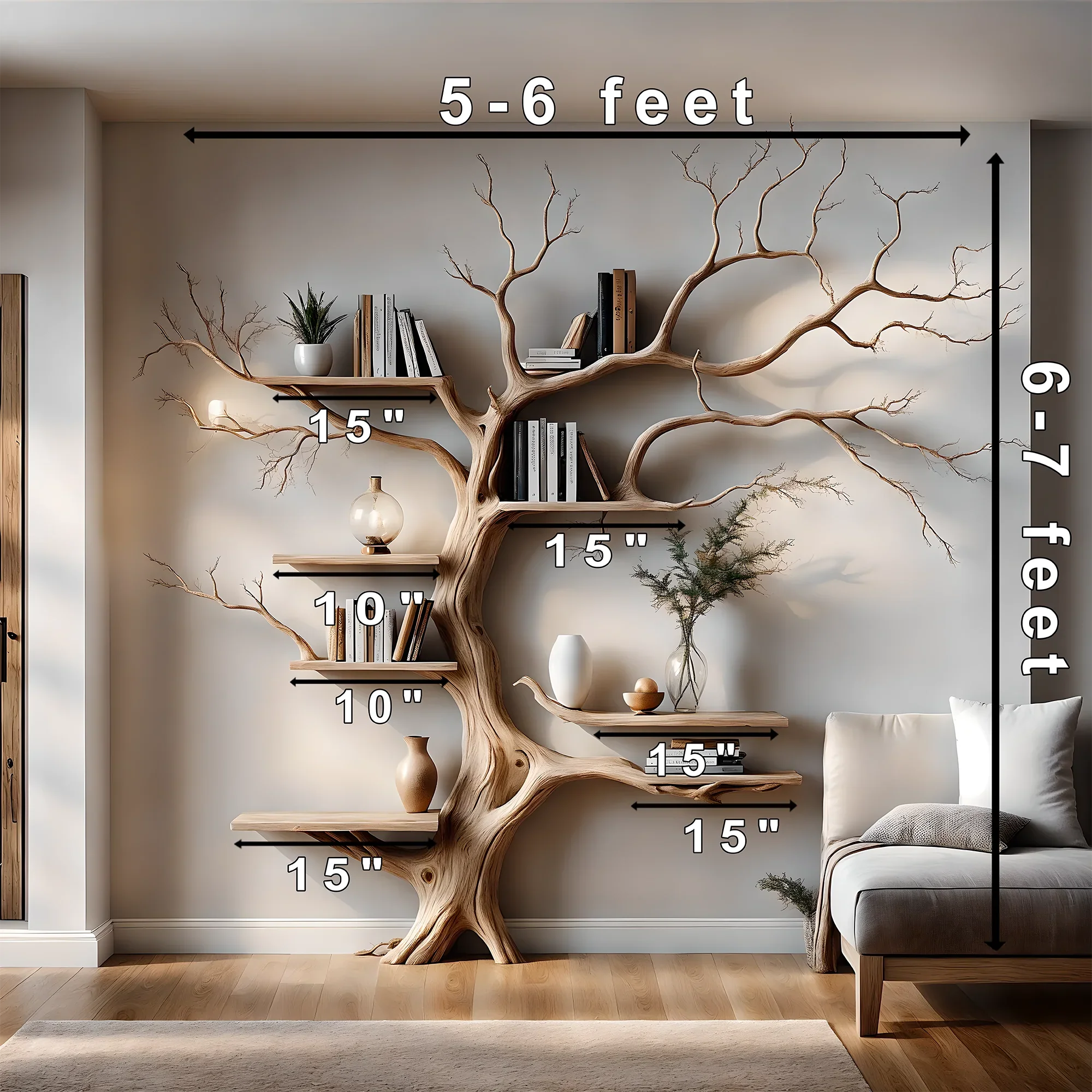 Souvenir decoration shelves, tree-shaped book shelves, home decoration book shelves.