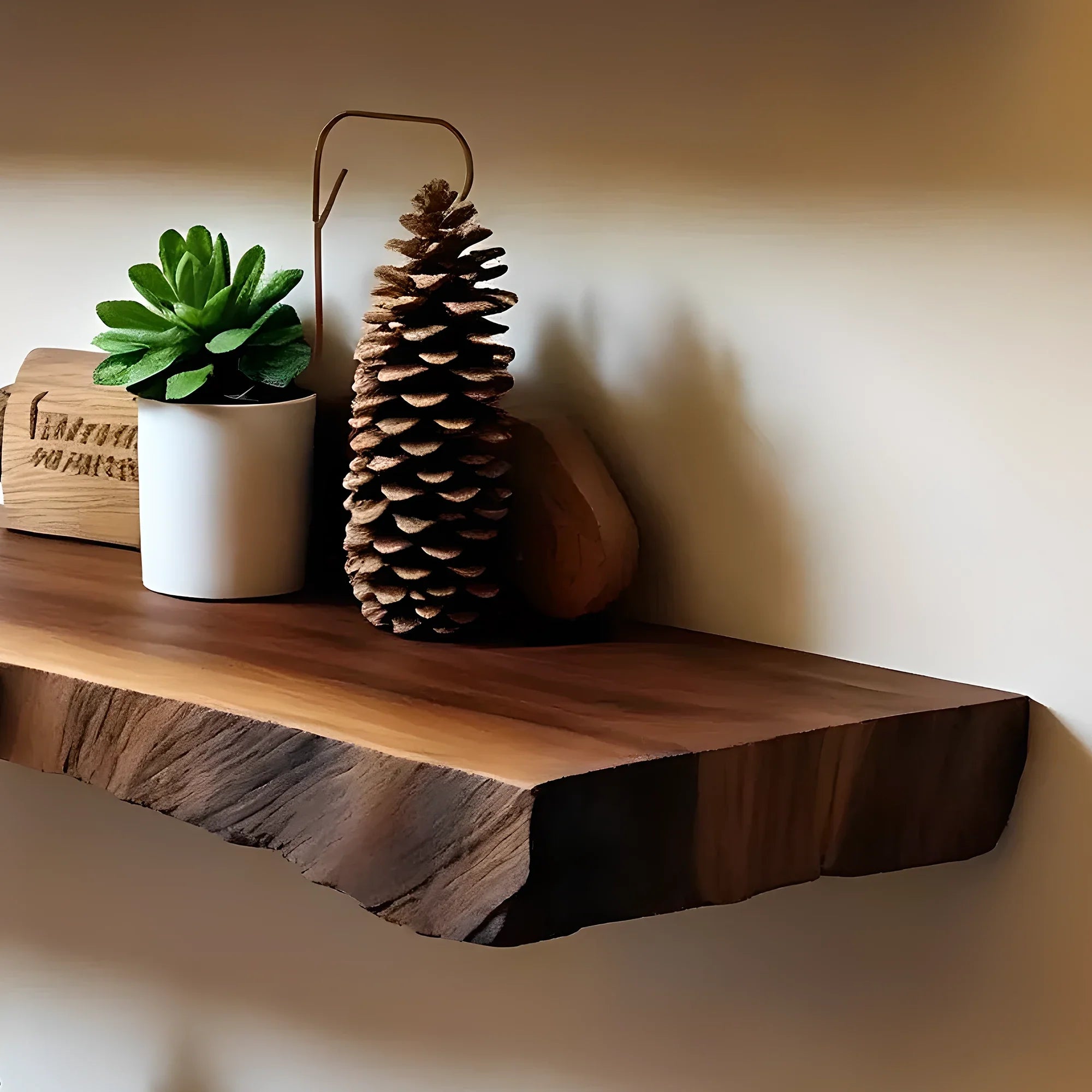 Floating shelf floating wall shelf live edge floating shelf wooden bookshelf floating shelf.