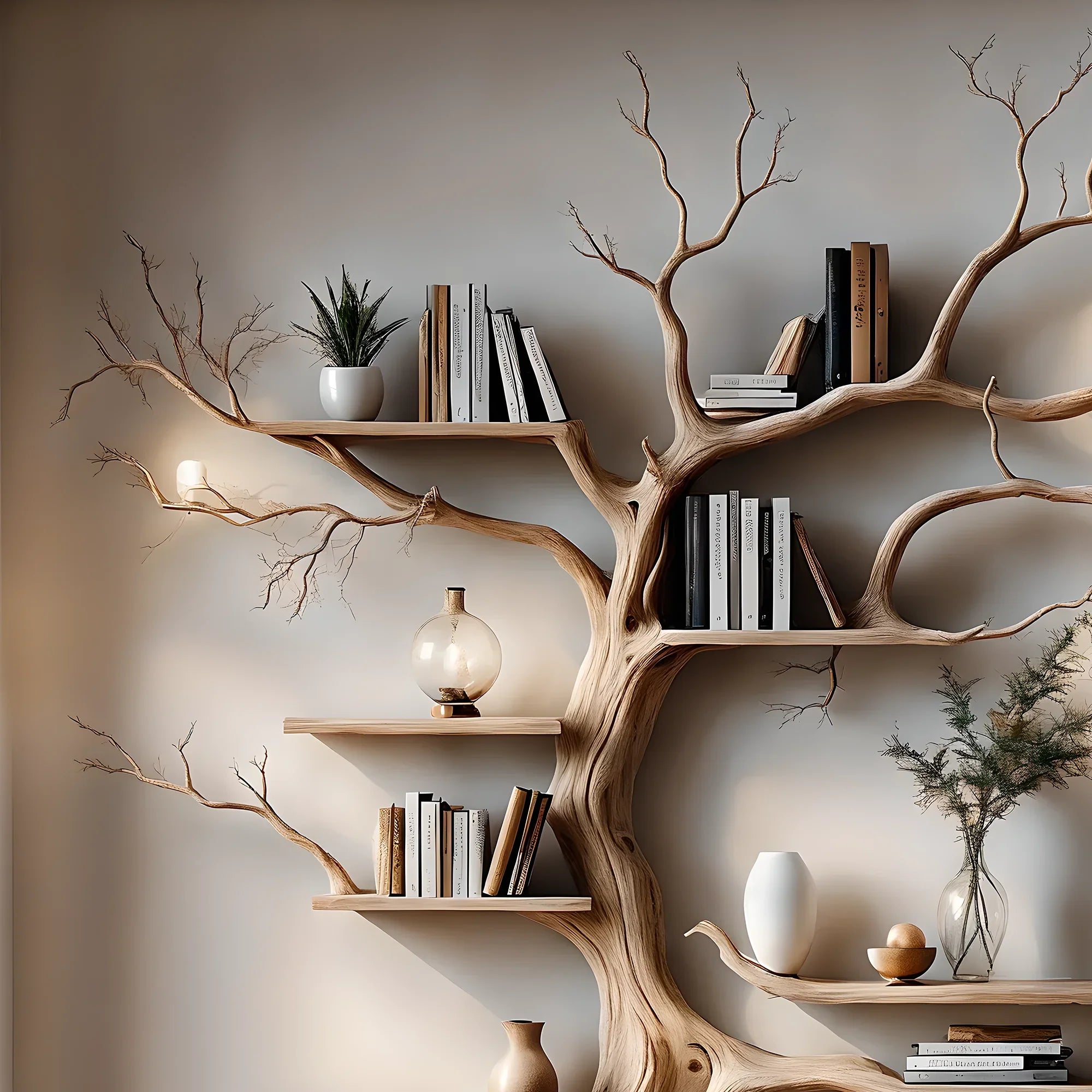 Souvenir decoration shelves, tree-shaped book shelves, home decoration book shelves.