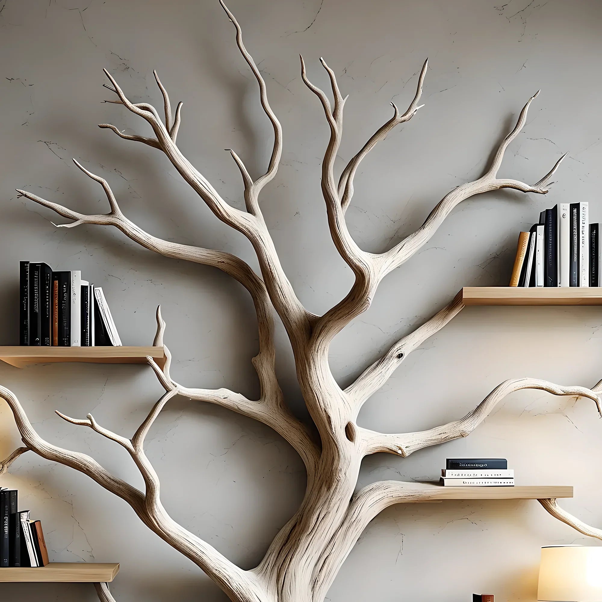 Bookshelf shaped like an old tree, bookshelf for home decoration